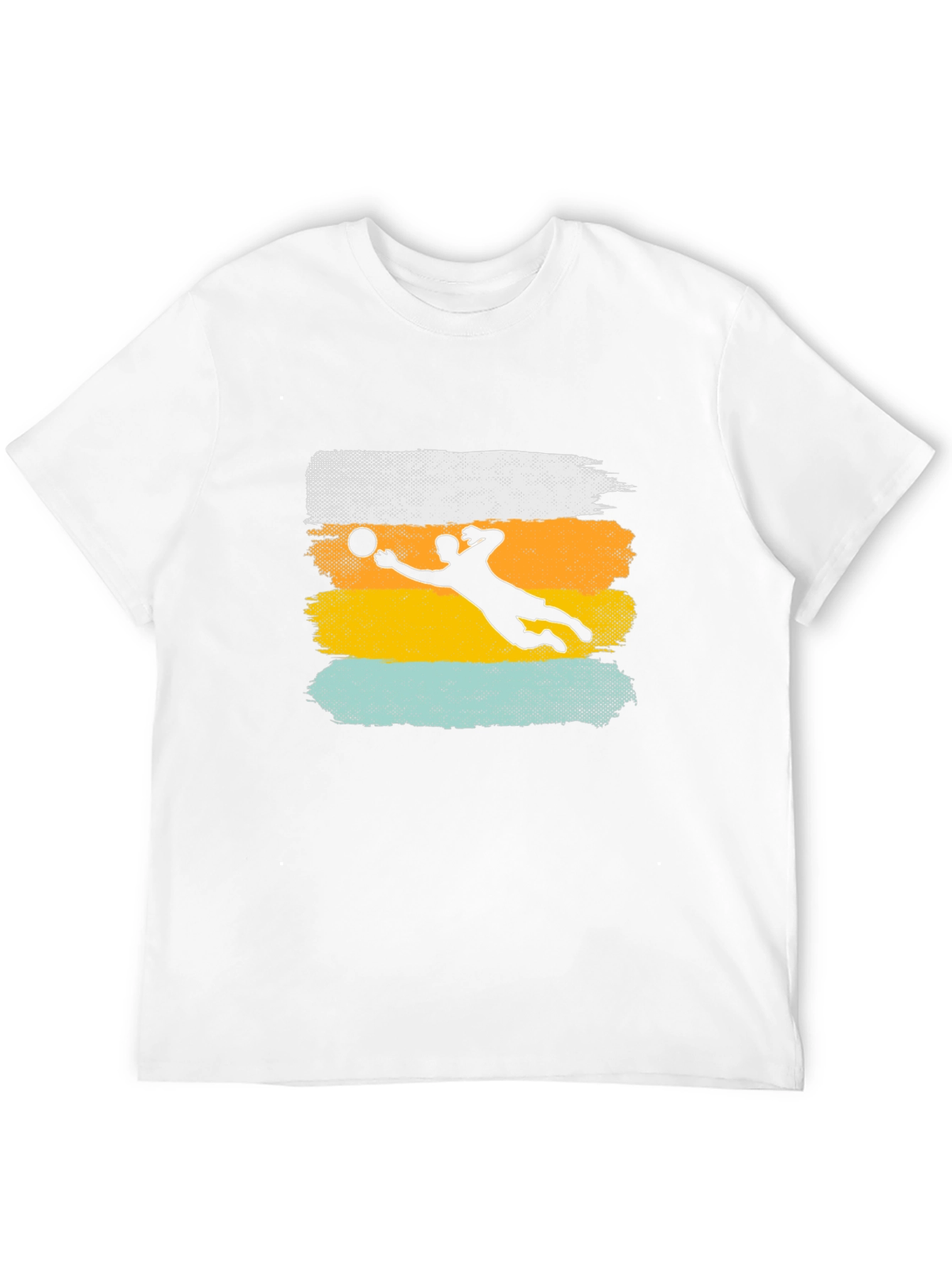 Volleyball Silhouette Graphic Tee - Stylish Sports Shirt