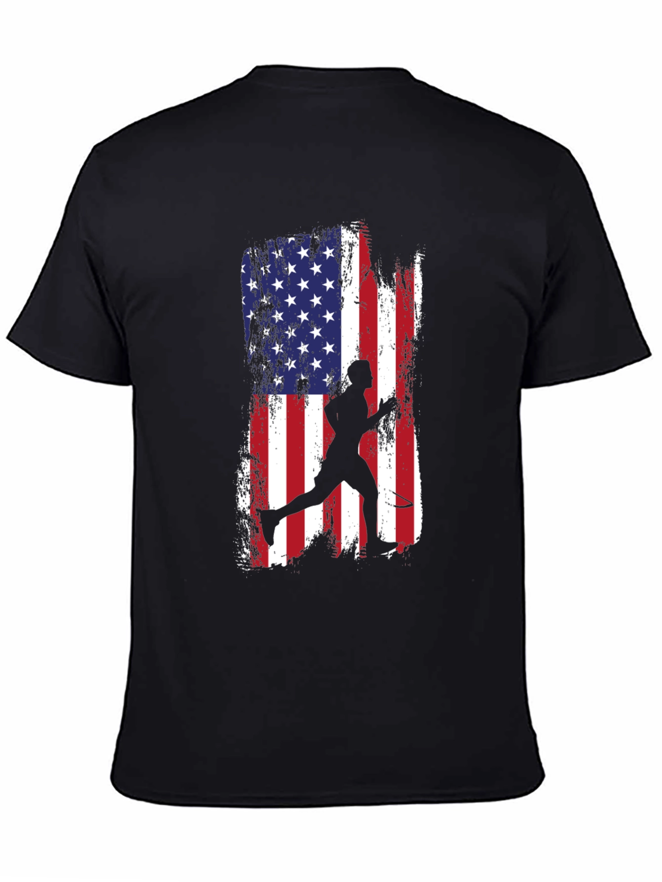 USA Flag Tennis Player T-Shirt