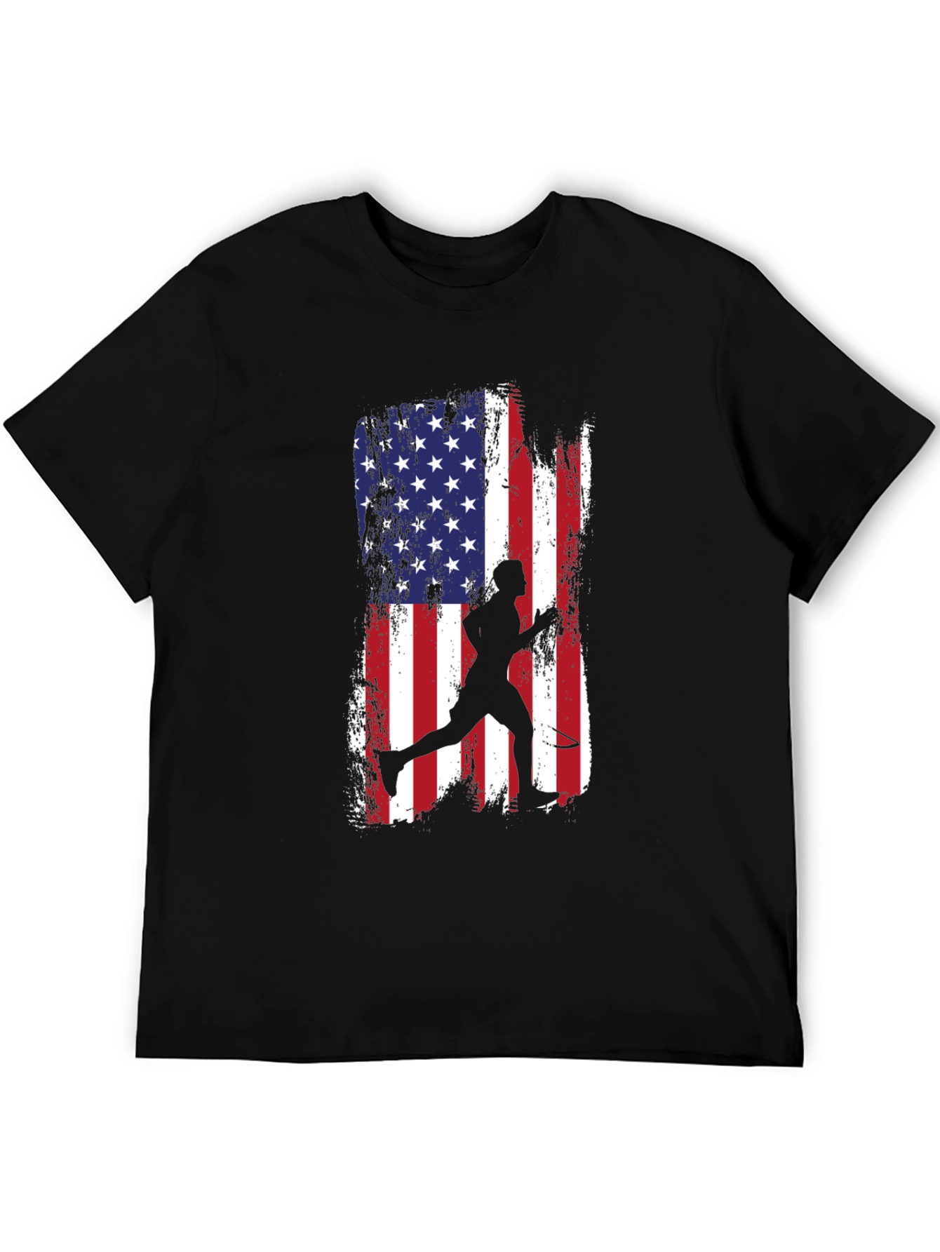 USA Flag Tennis Player T-Shirt