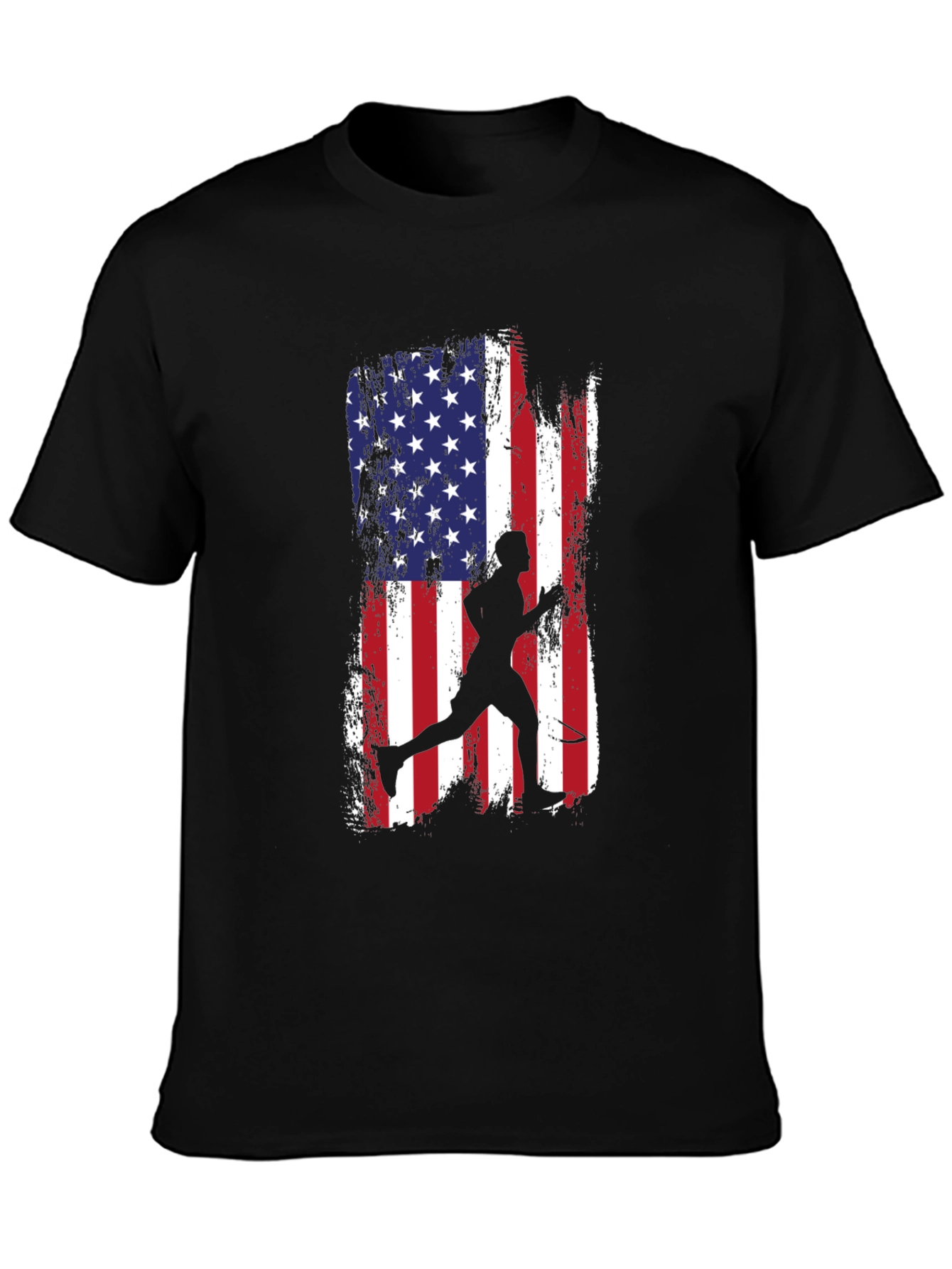 USA Flag Tennis Player T-Shirt