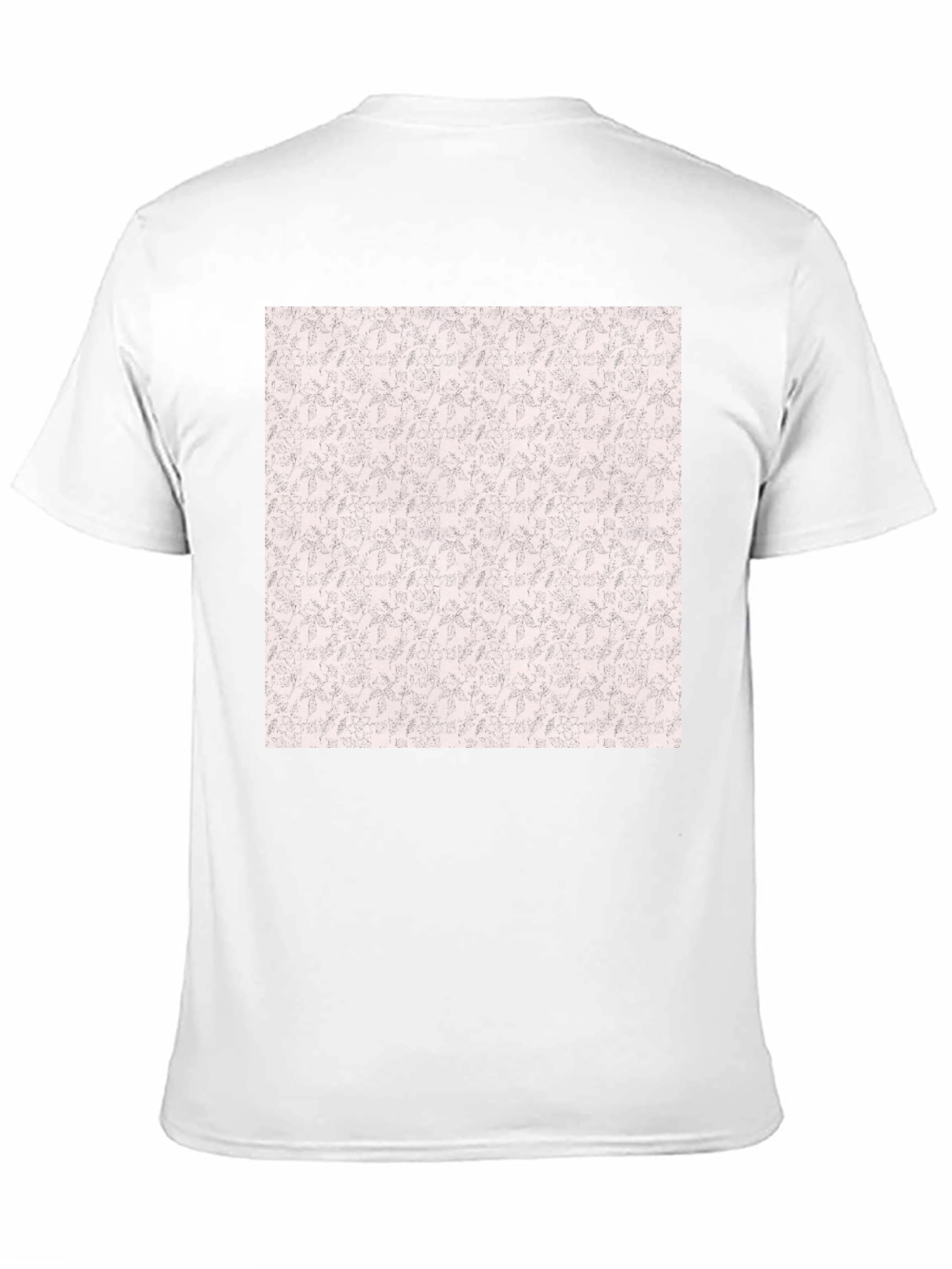 Black Tee with Floral Pattern Print