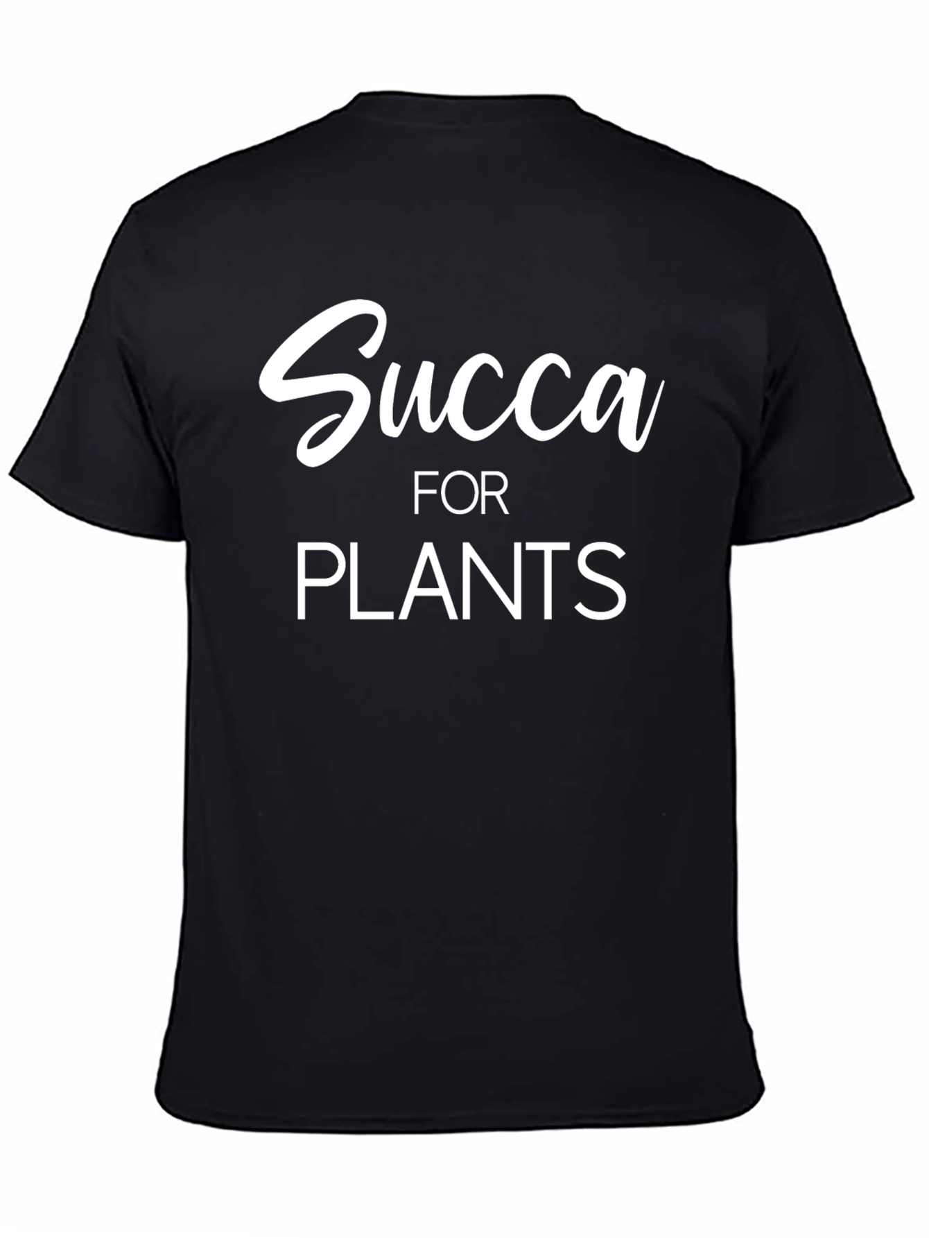 Succa for Plants Graphic Tee - Black Cotton Shirt