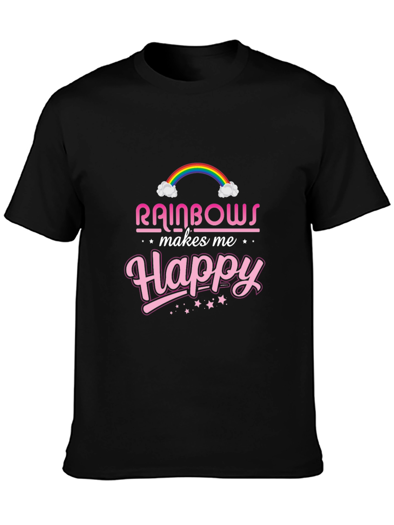 Rainbows Make Me Happy Graphic Tee