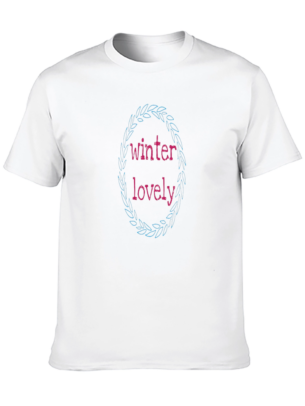 Winter Lovely Black T-Shirt
