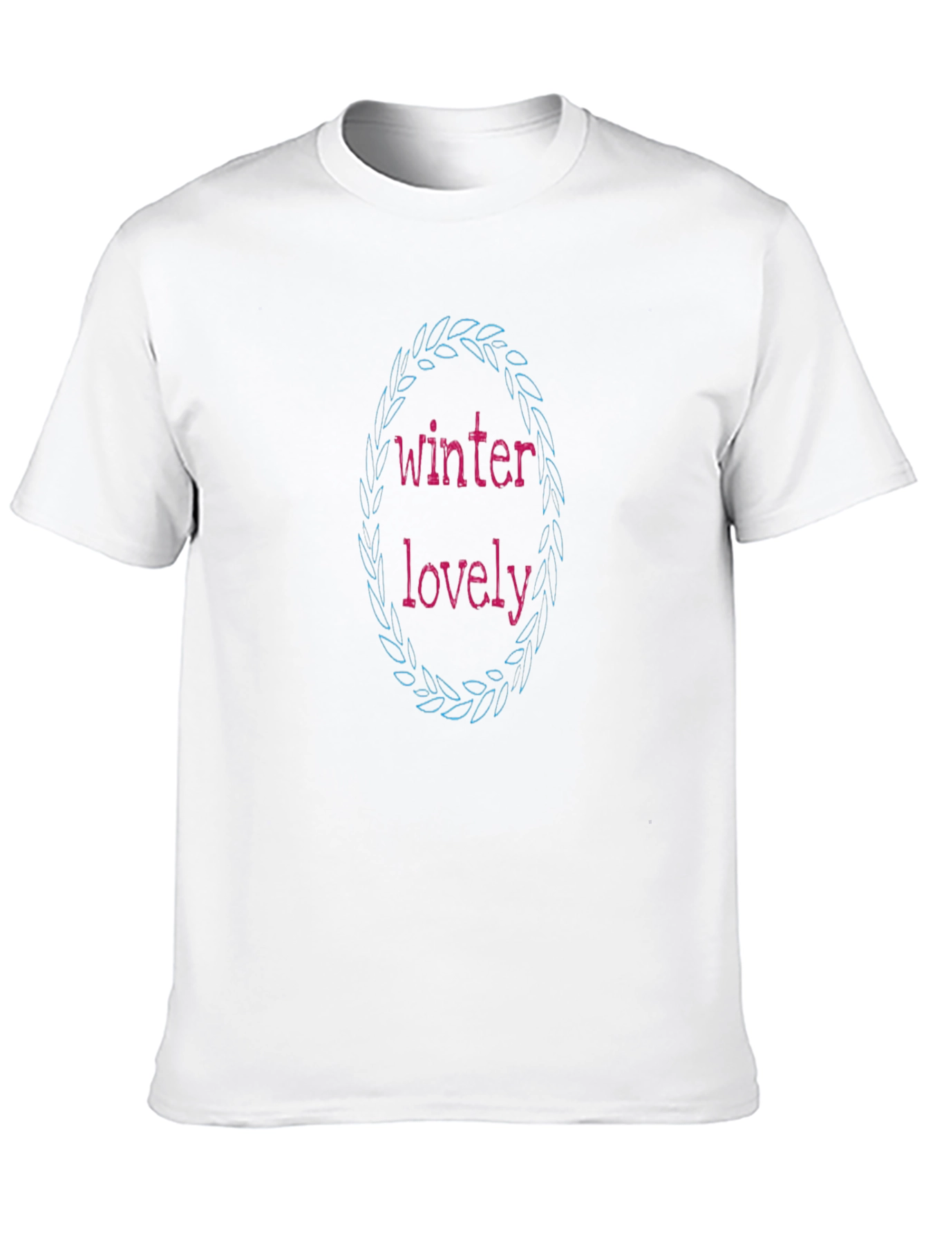 Winter Lovely Black T-Shirt