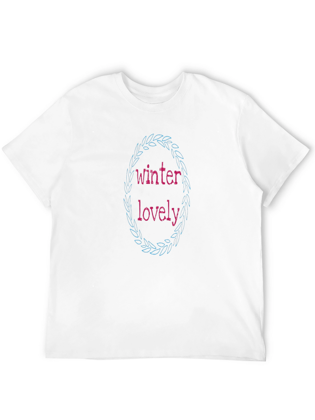 Winter Lovely Black T-Shirt