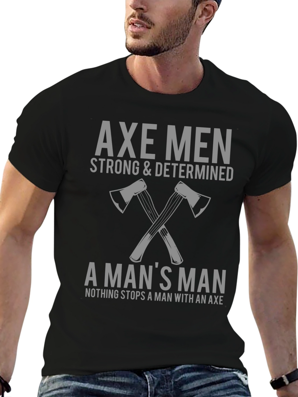 Axe Men Strong & Determined Graphic Tee
