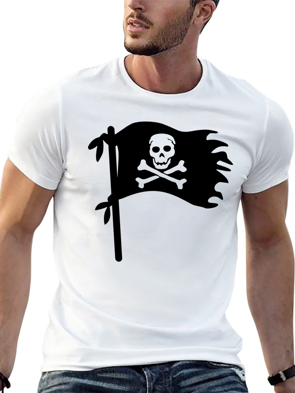 Pirate Flag Black T-Shirt