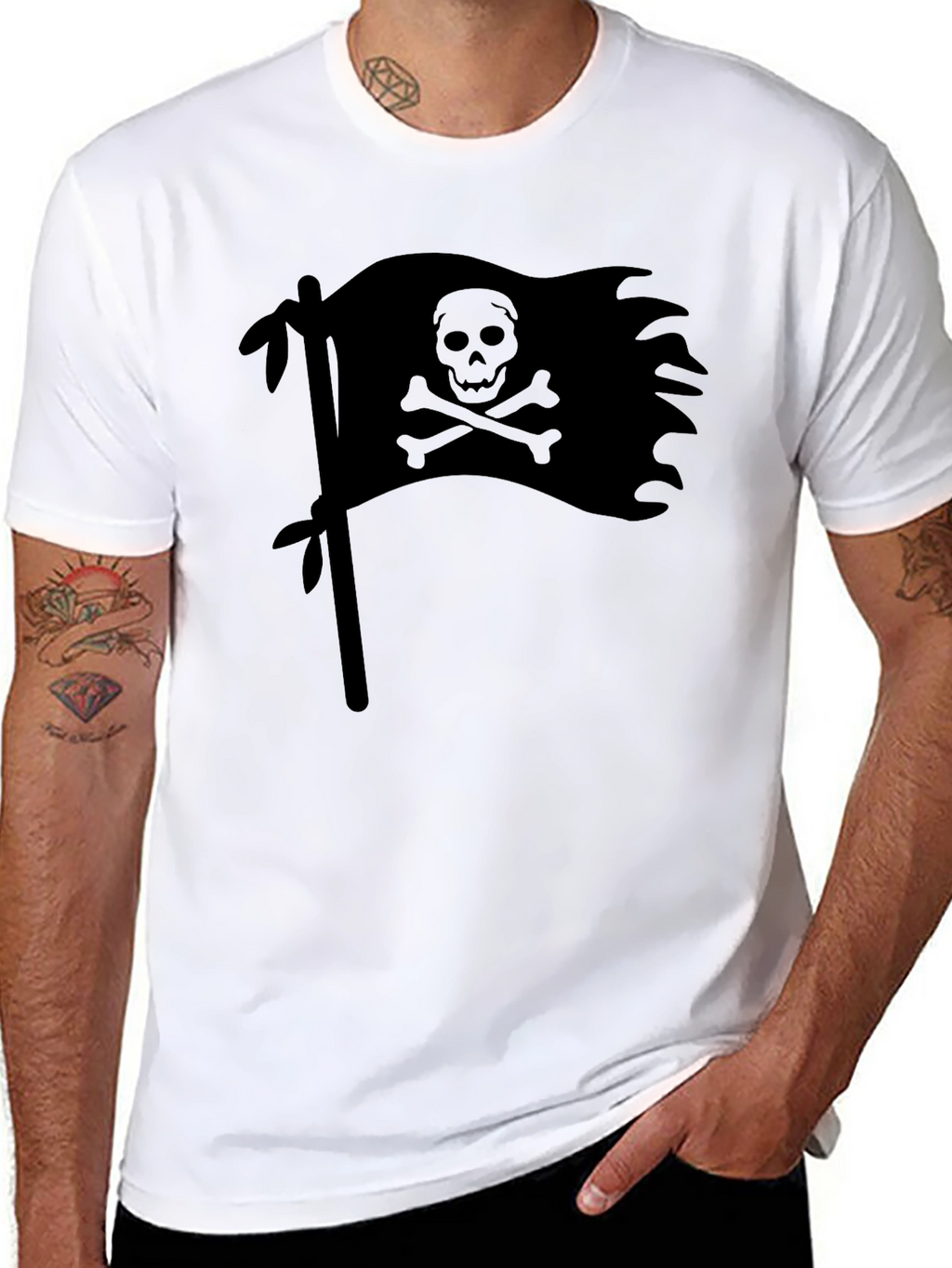 Pirate Flag Black T-Shirt