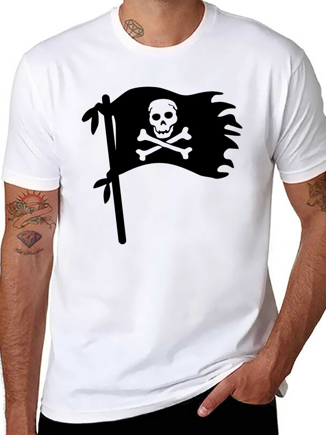 Pirate Flag Black T-Shirt