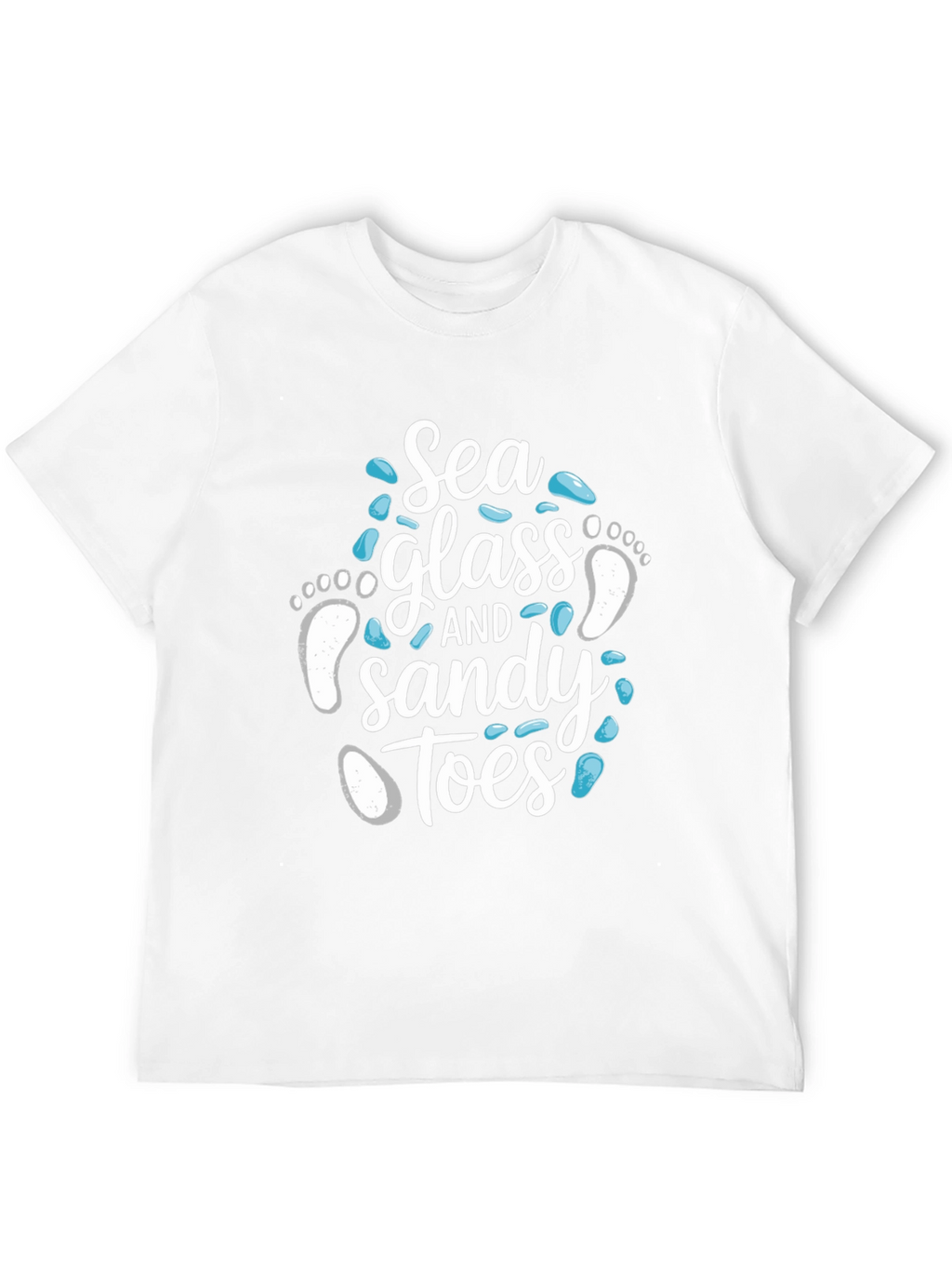 Sea Glass and Sandy Toes Graphic T-Shirt