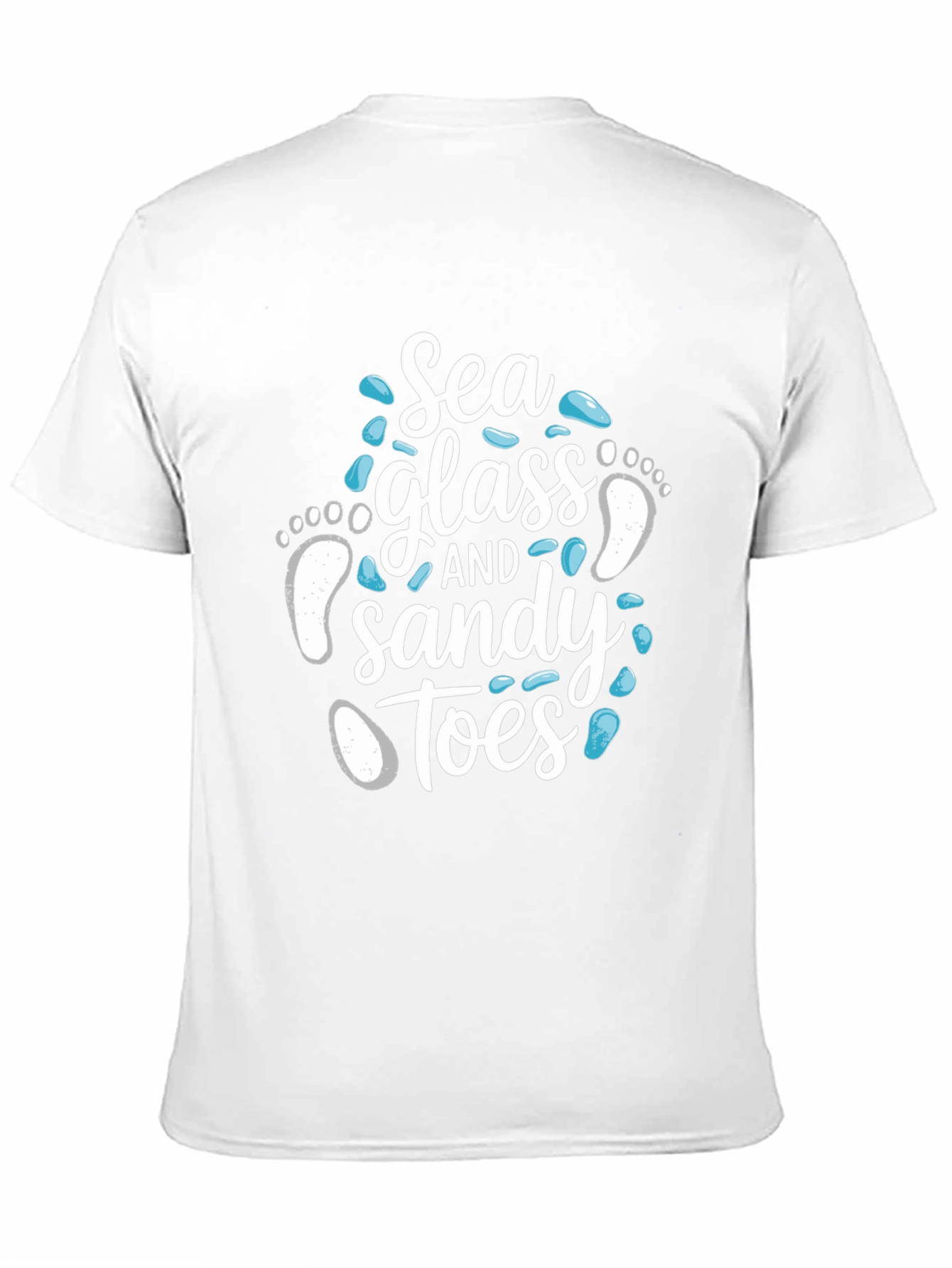 Sea Glass and Sandy Toes Graphic T-Shirt