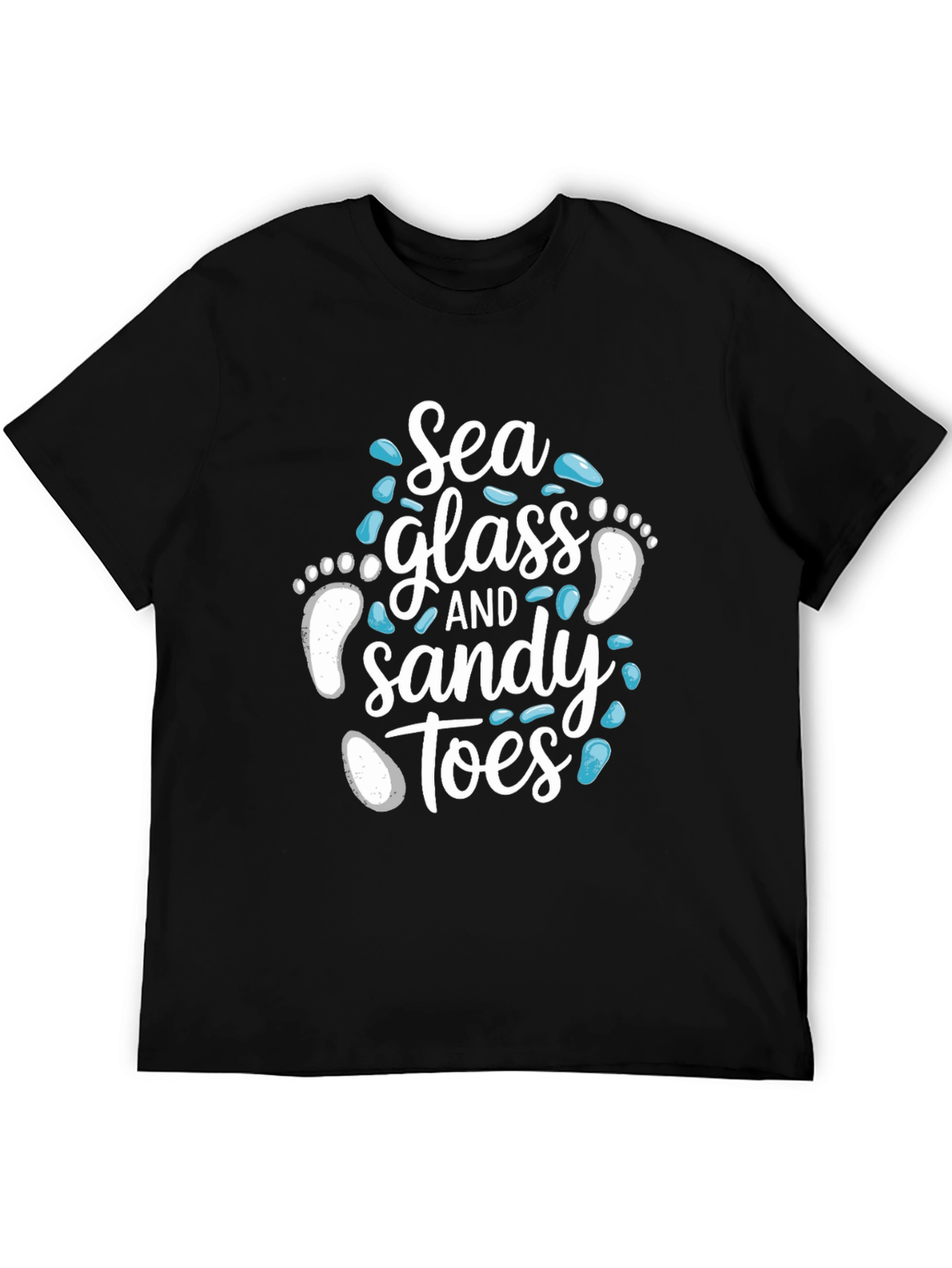 Sea Glass and Sandy Toes Graphic T-Shirt