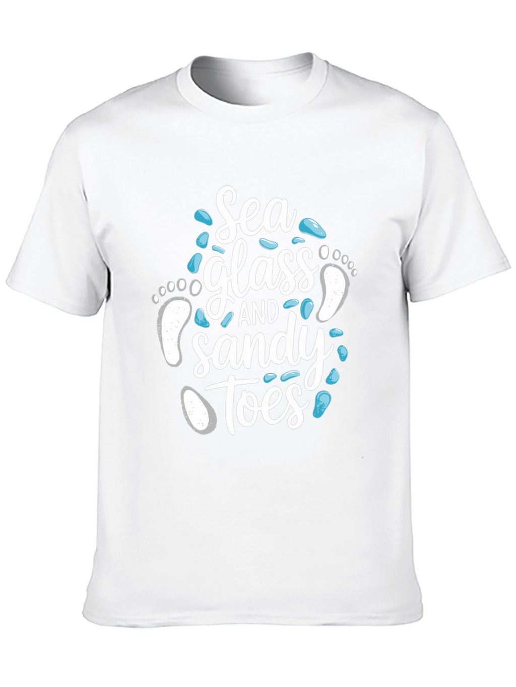 Sea Glass and Sandy Toes Graphic T-Shirt