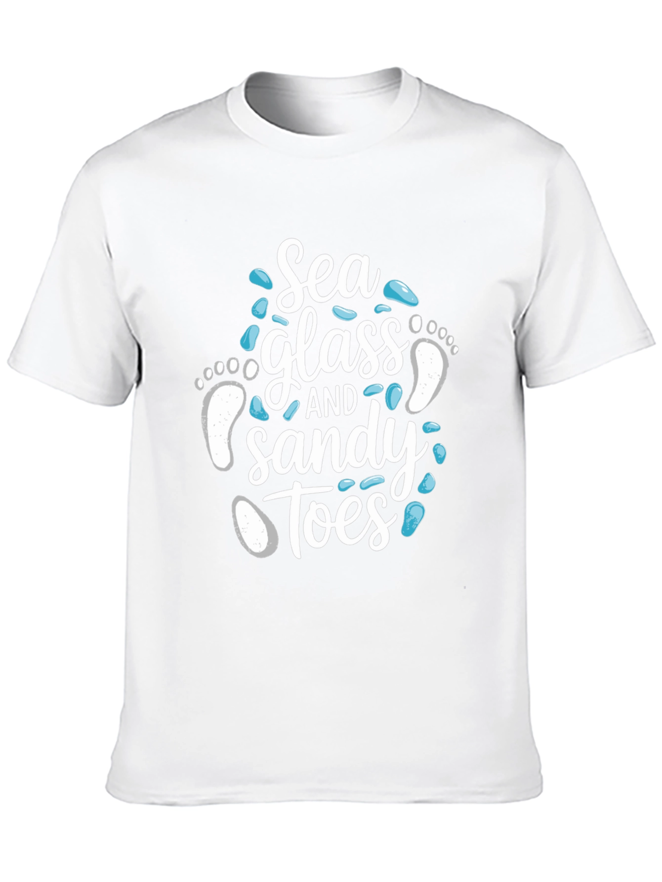 Sea Glass and Sandy Toes Graphic T-Shirt