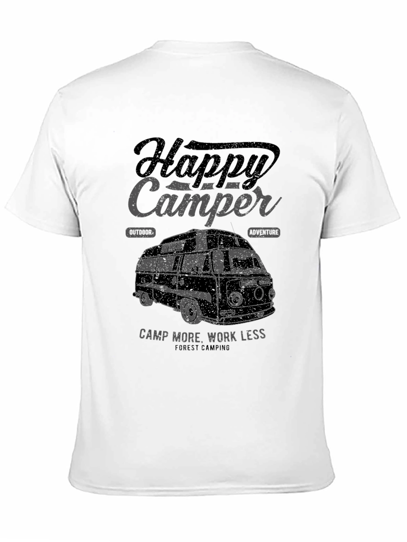Happy Camper Graphic Tee - Outdoor Adventure