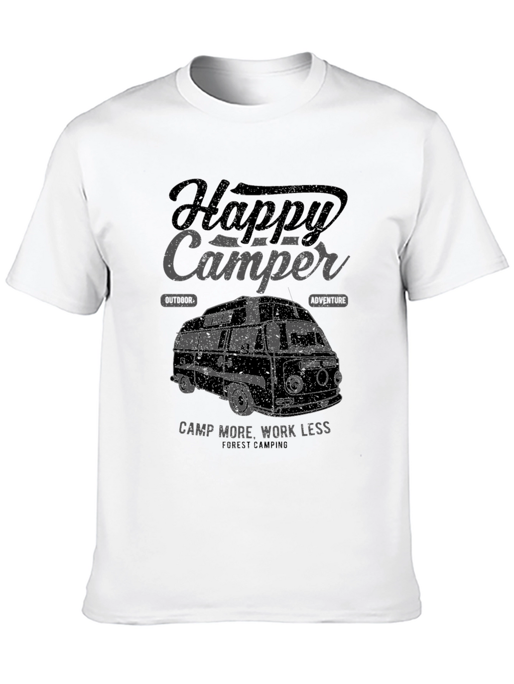 Happy Camper Graphic Tee - Outdoor Adventure