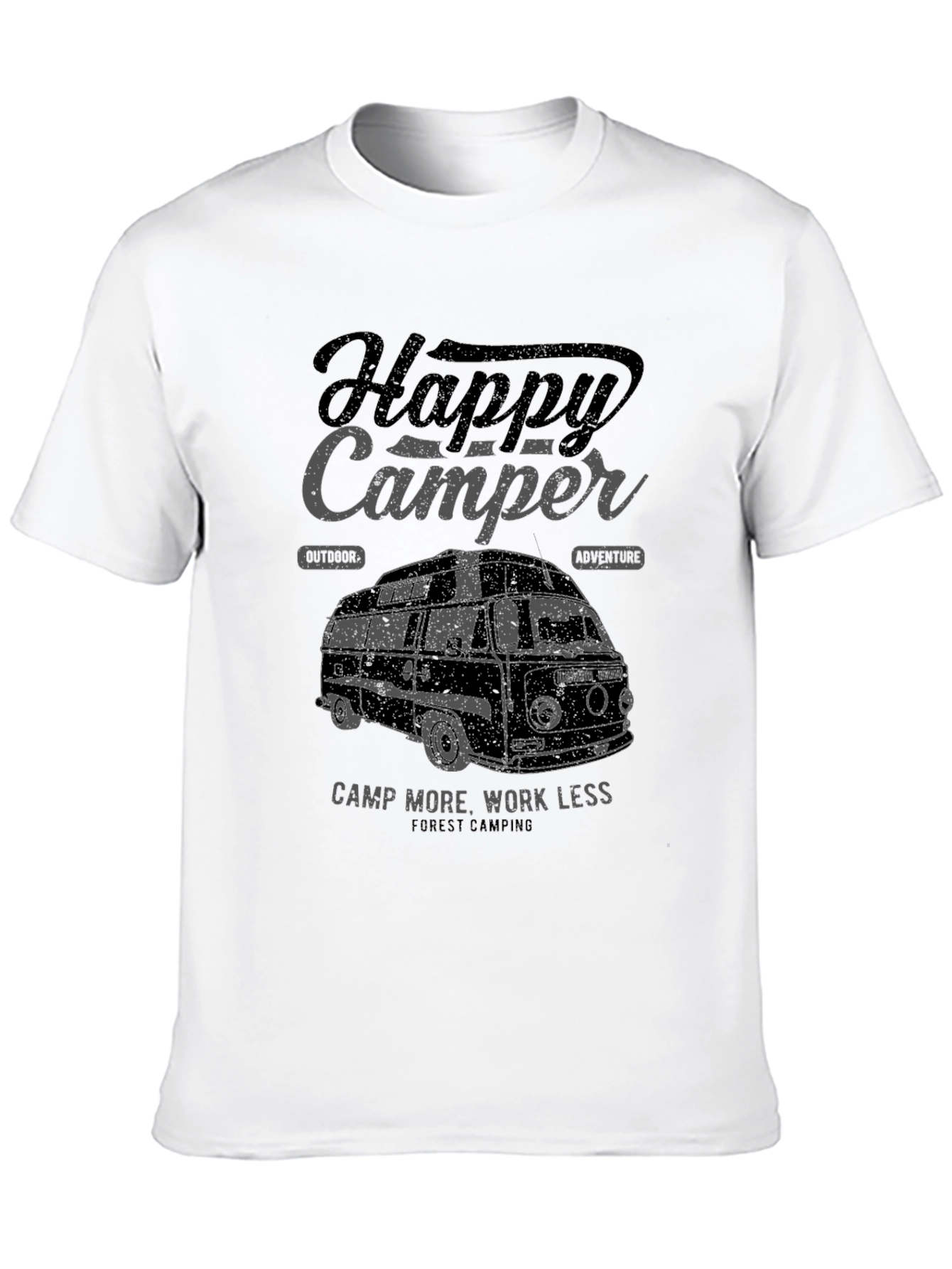 Happy Camper Graphic Tee - Outdoor Adventure