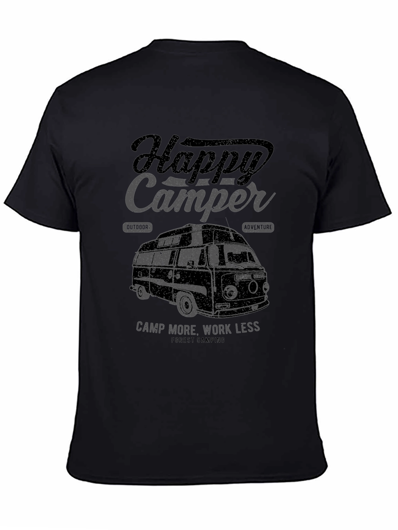 Happy Camper Graphic Tee - Outdoor Adventure