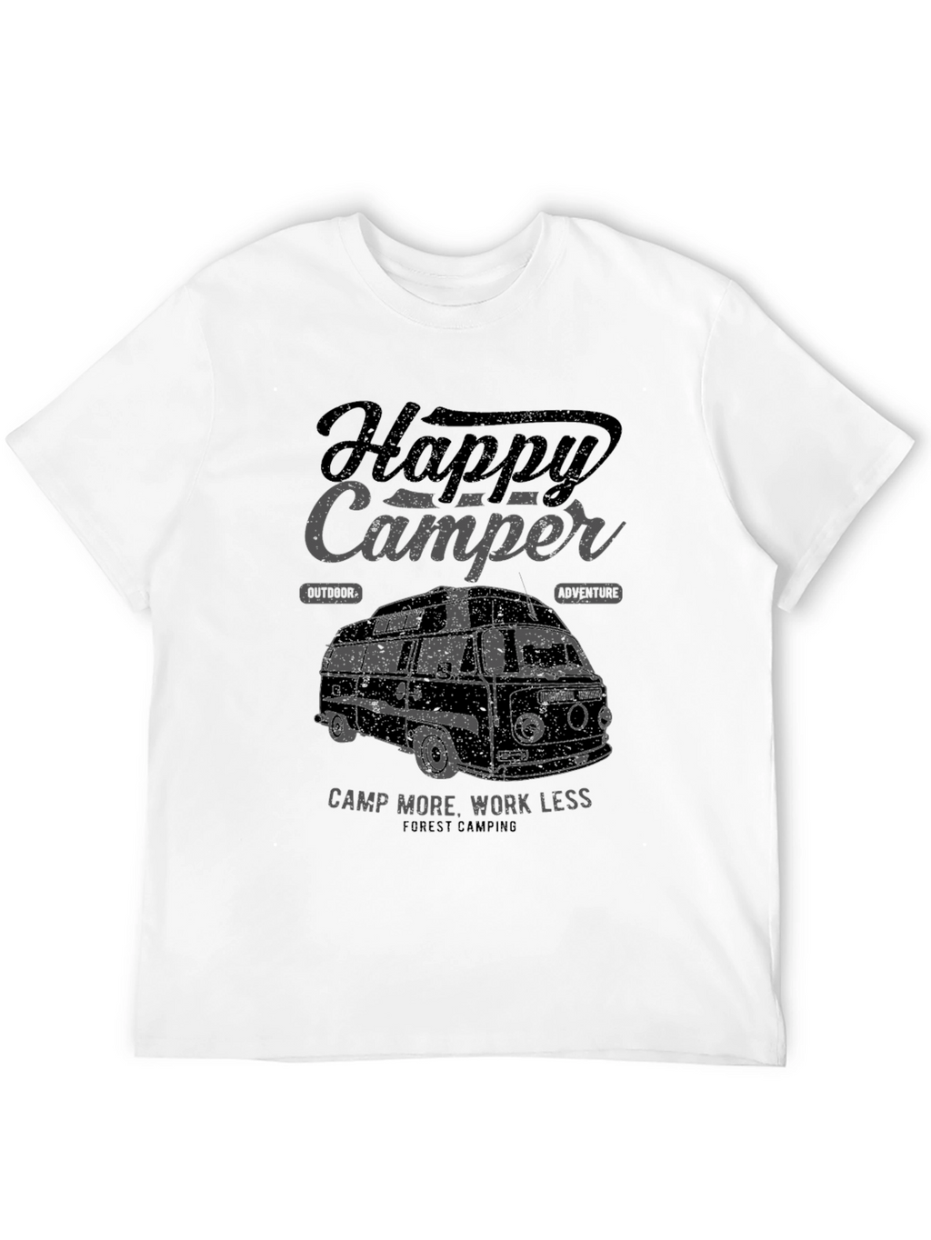 Happy Camper Graphic Tee - Outdoor Adventure