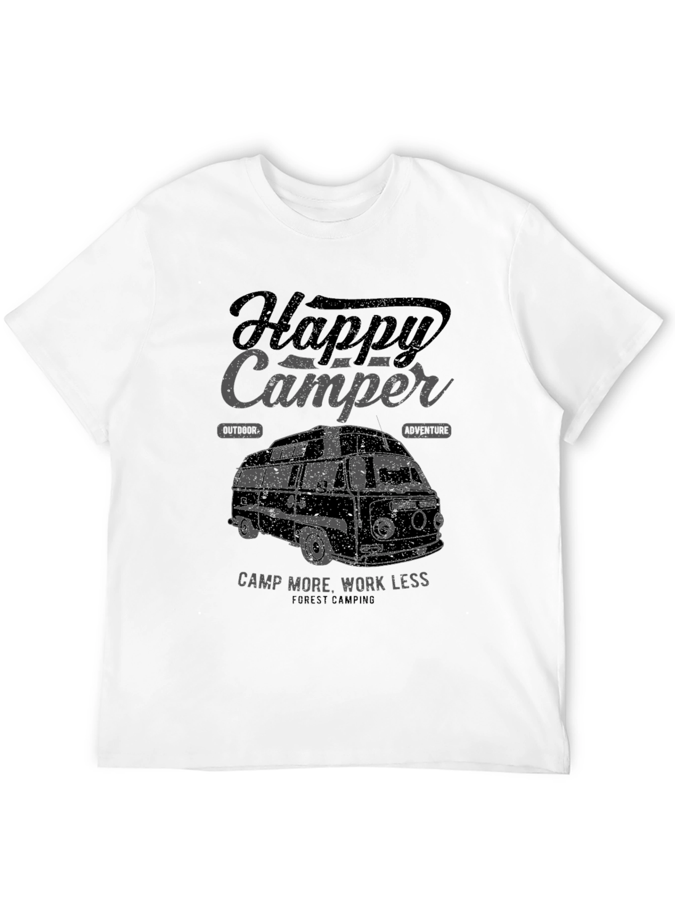 Happy Camper Graphic Tee - Outdoor Adventure