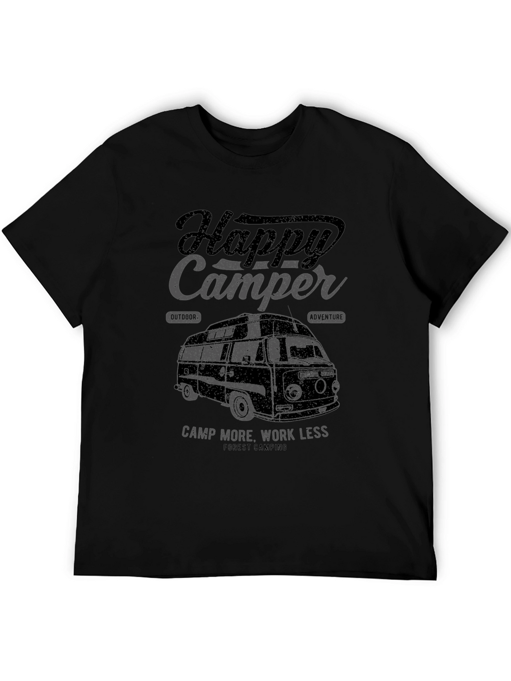 Happy Camper Graphic Tee - Outdoor Adventure