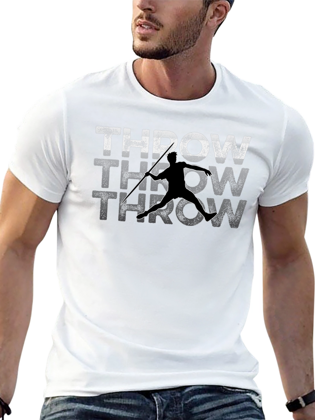 Javelin Thrower T-Shirt - Athlete Graphic Tee
