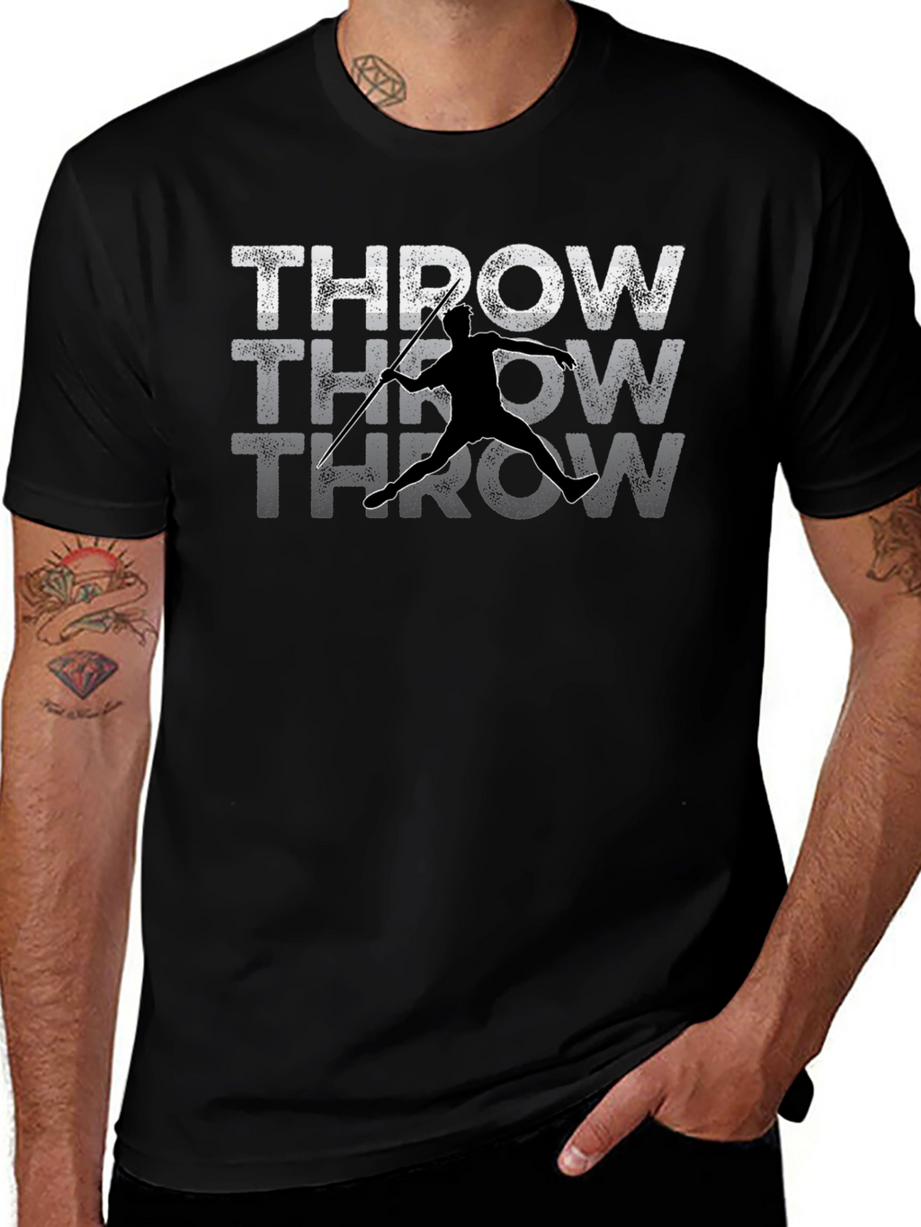 Javelin Thrower T-Shirt - Athlete Graphic Tee