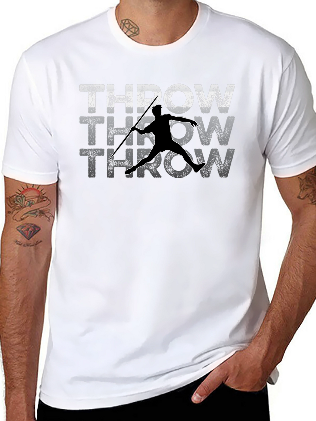 Javelin Thrower T-Shirt - Athlete Graphic Tee