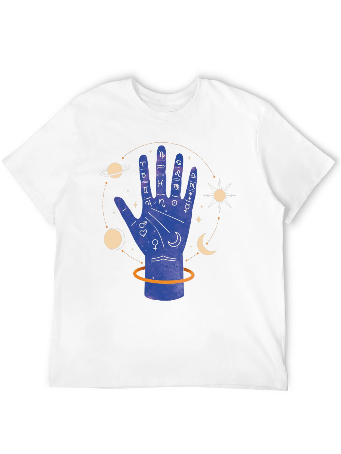 Palmistry Graphic Tee - Zodiac Sign Design