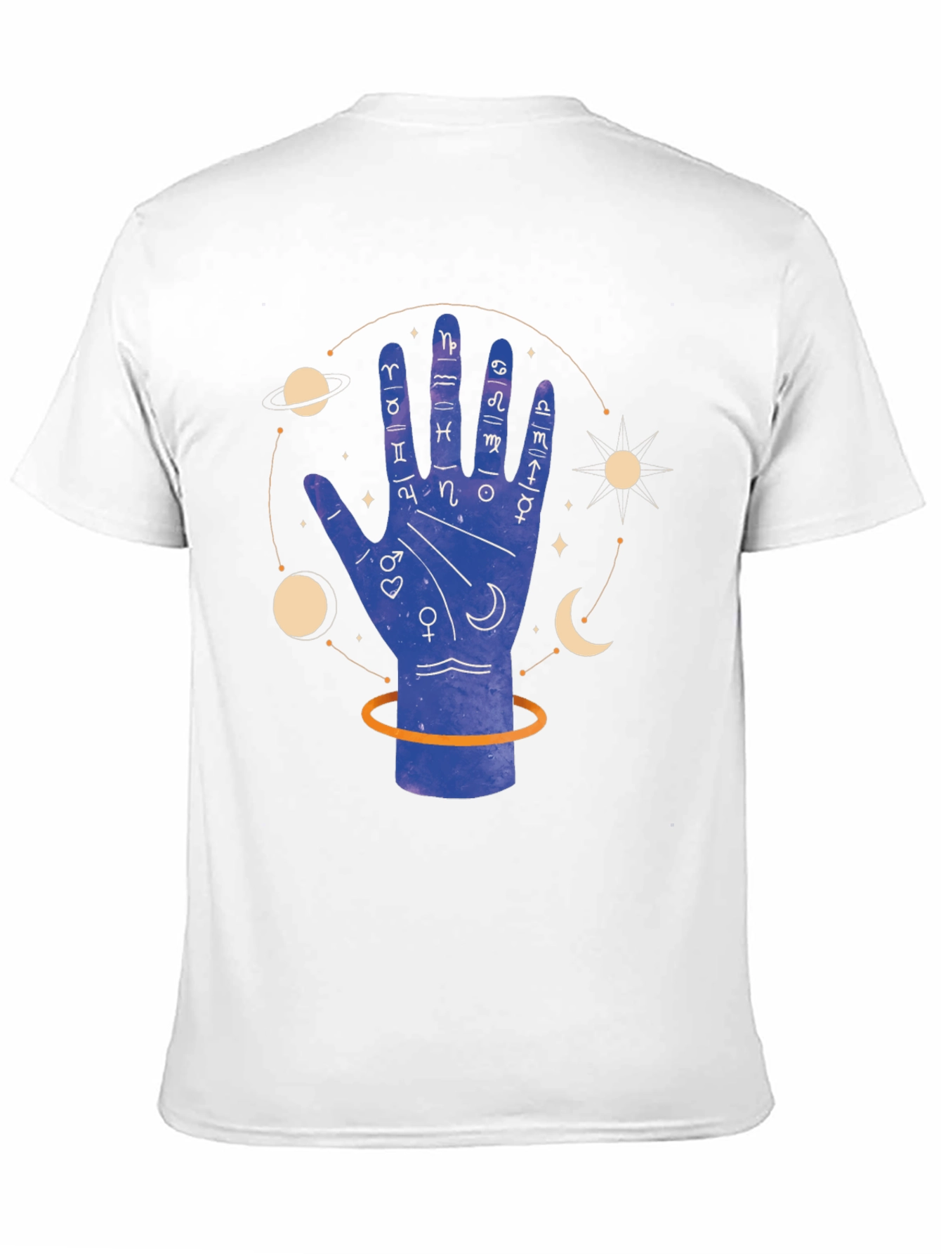 Palmistry Graphic Tee - Zodiac Sign Design