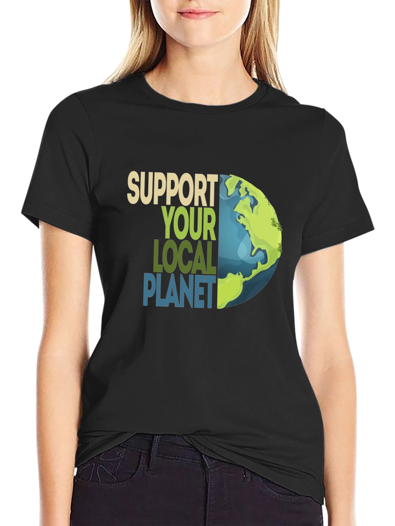 Support Your Local Planet Graphic T-Shirt