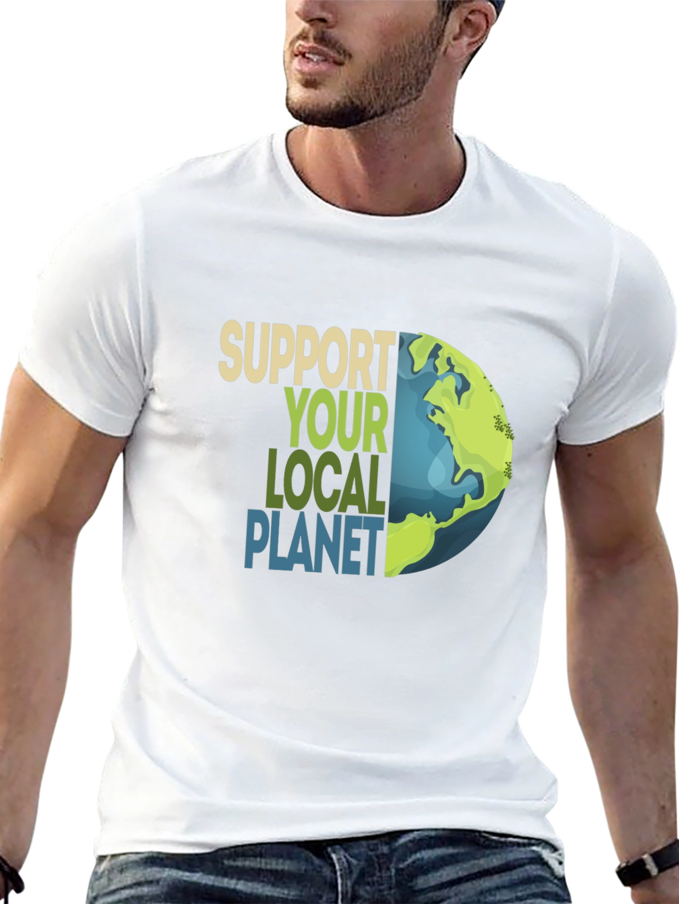 Support Your Local Planet Graphic T-Shirt