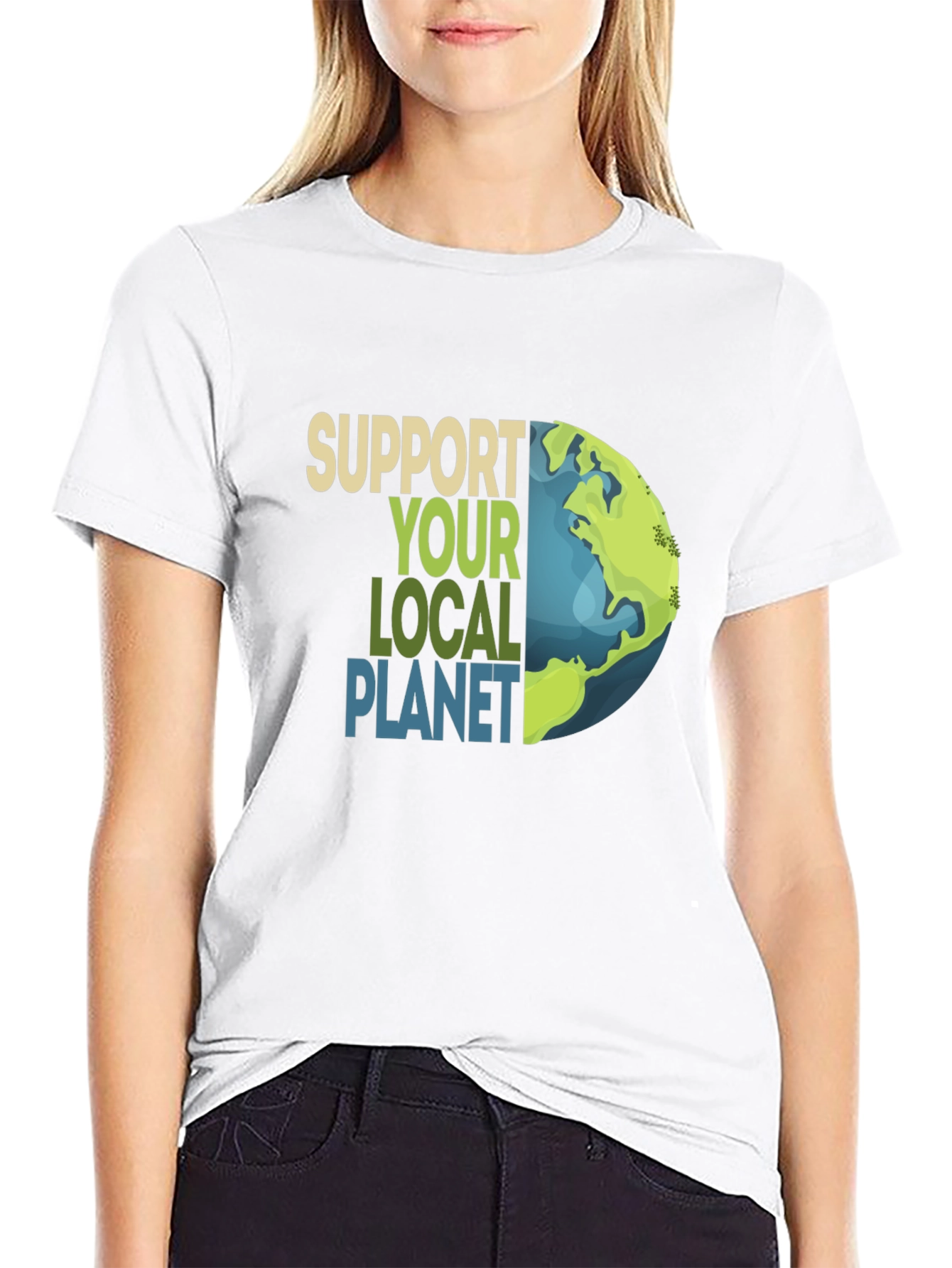 Support Your Local Planet Graphic T-Shirt