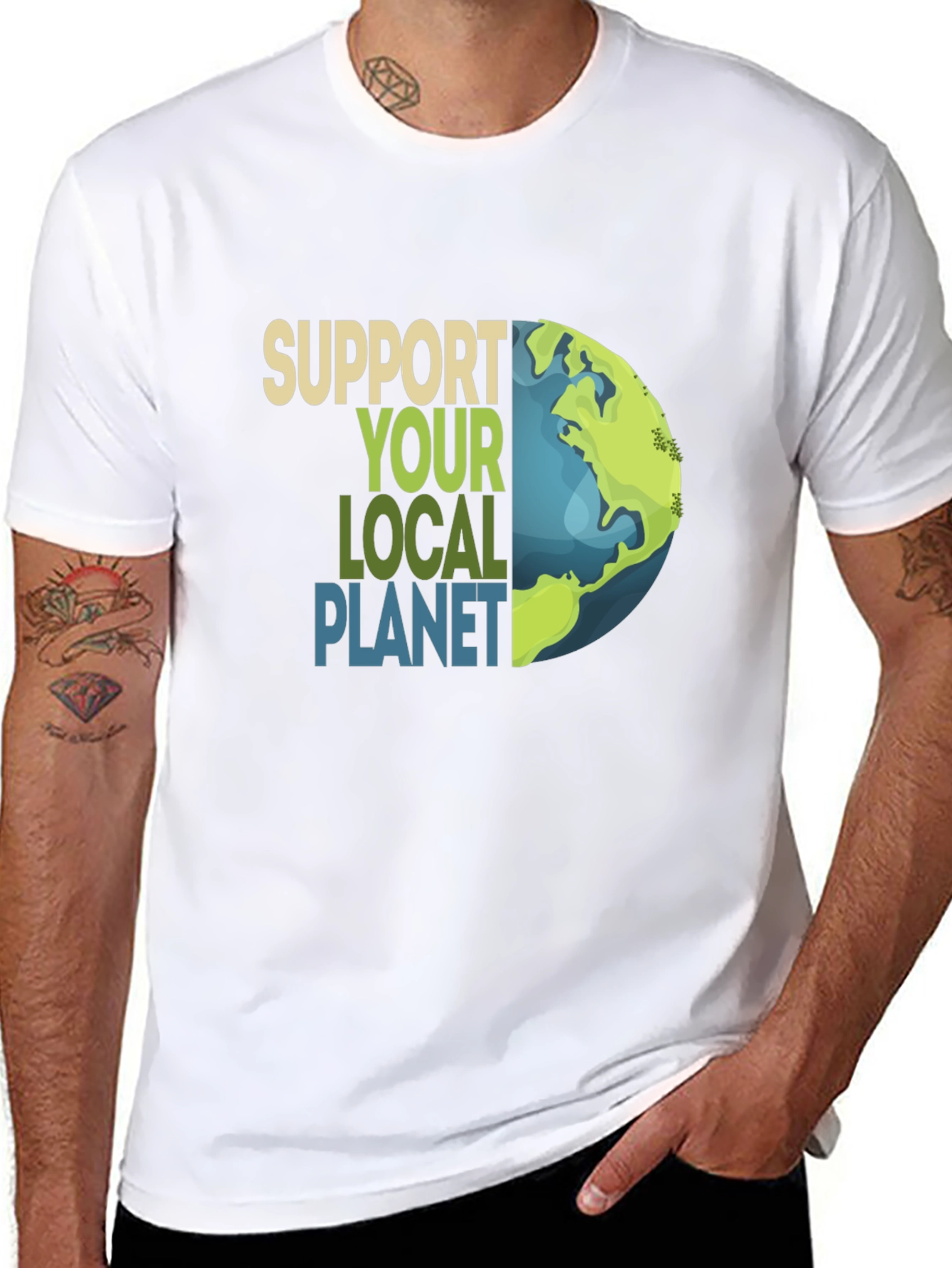 Support Your Local Planet Graphic T-Shirt