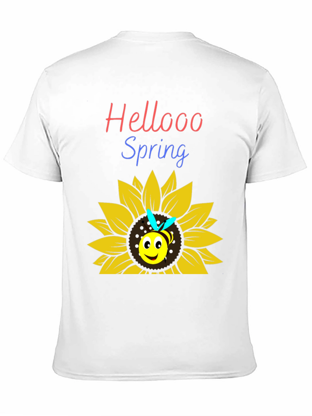 Hellooo Spring Bee Sunflower Graphic T-Shirt