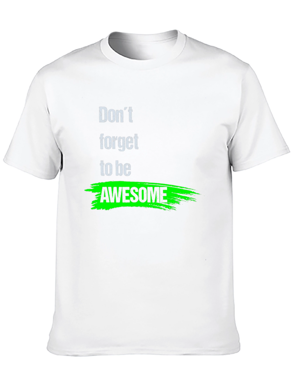 Awesome Reminder T-Shirt - Black Crew Neck Tee