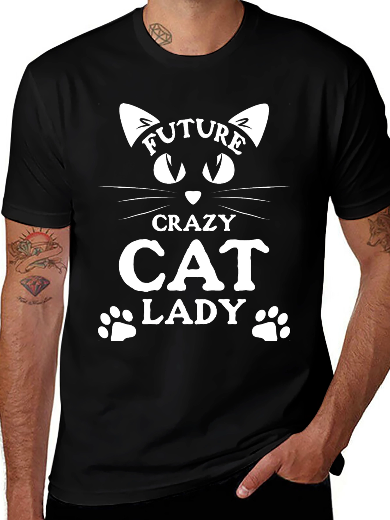 Future Crazy Cat Lady Graphic Tee
