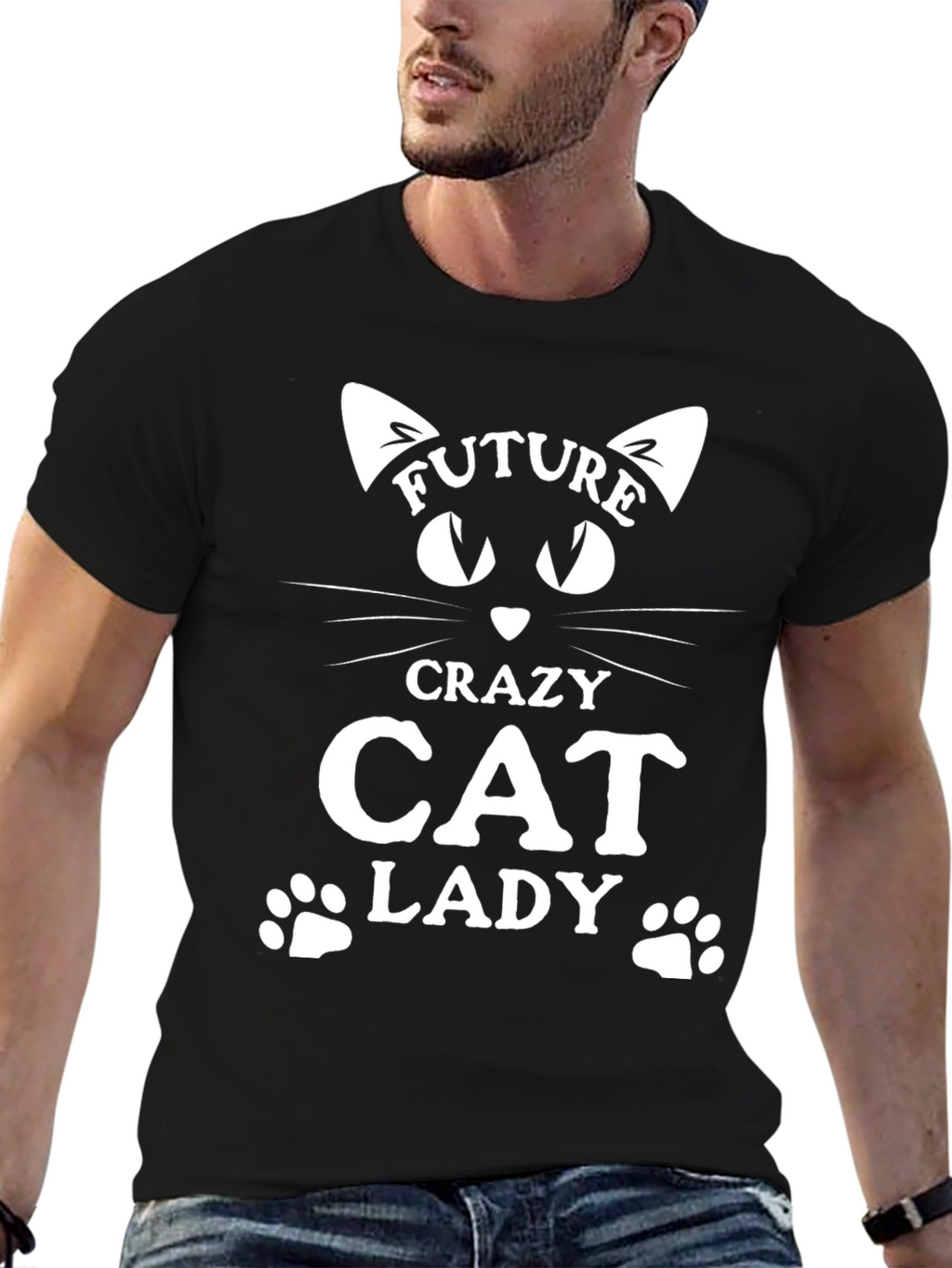 Future Crazy Cat Lady Graphic Tee