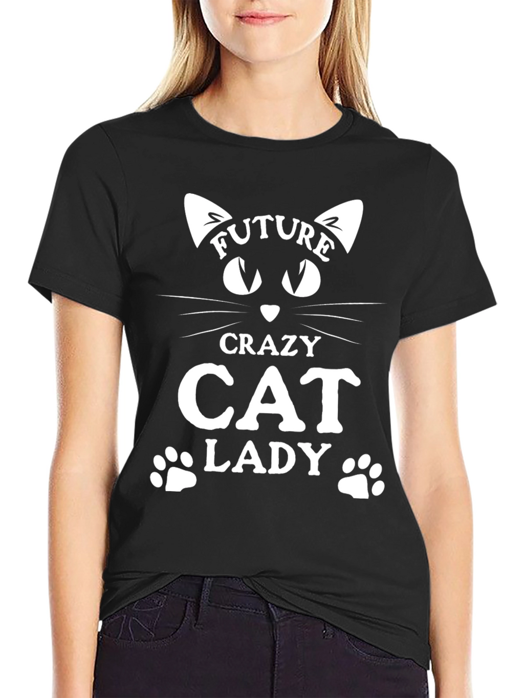 Future Crazy Cat Lady Graphic Tee
