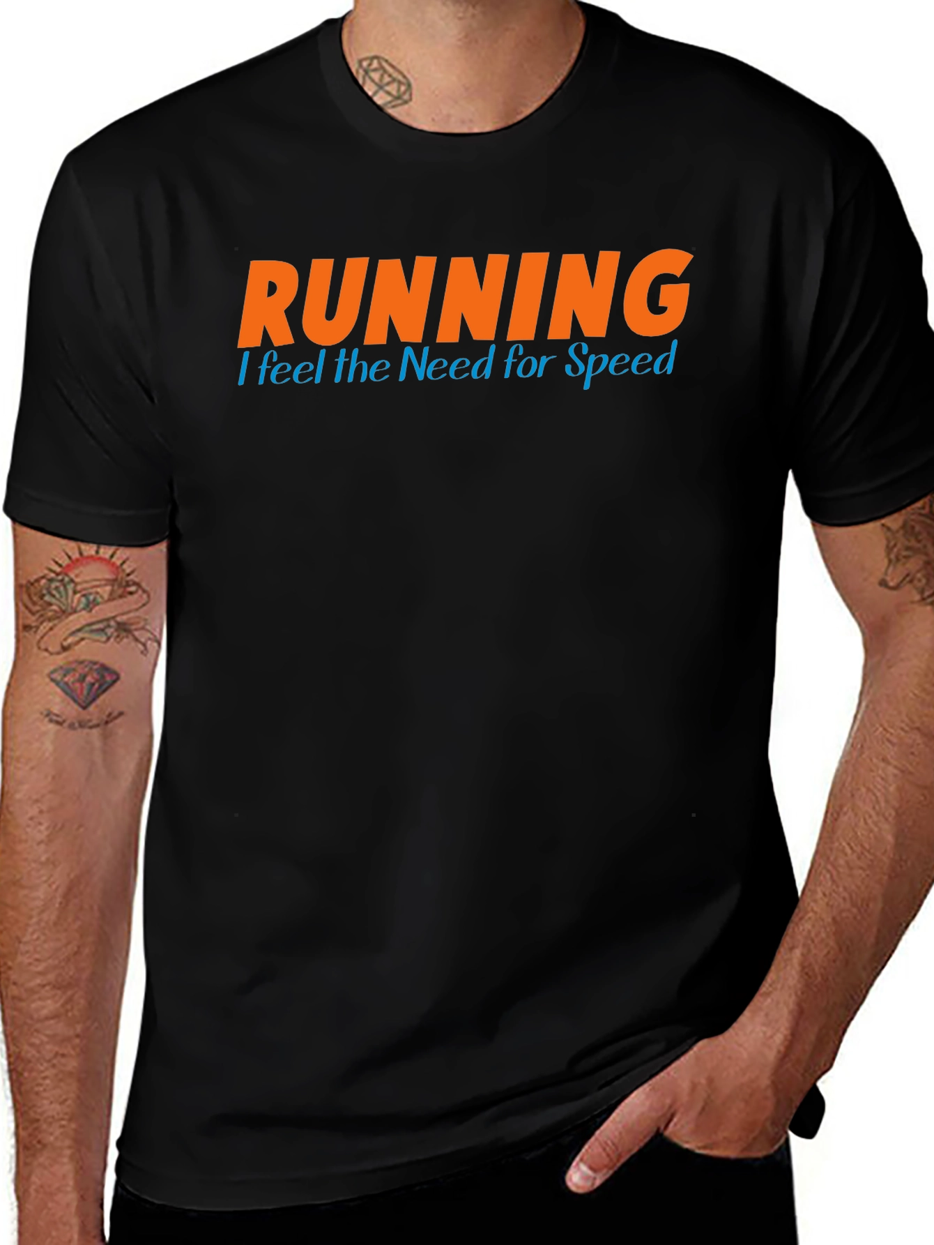 Running I Feel The Need For Speed Graphic Tee