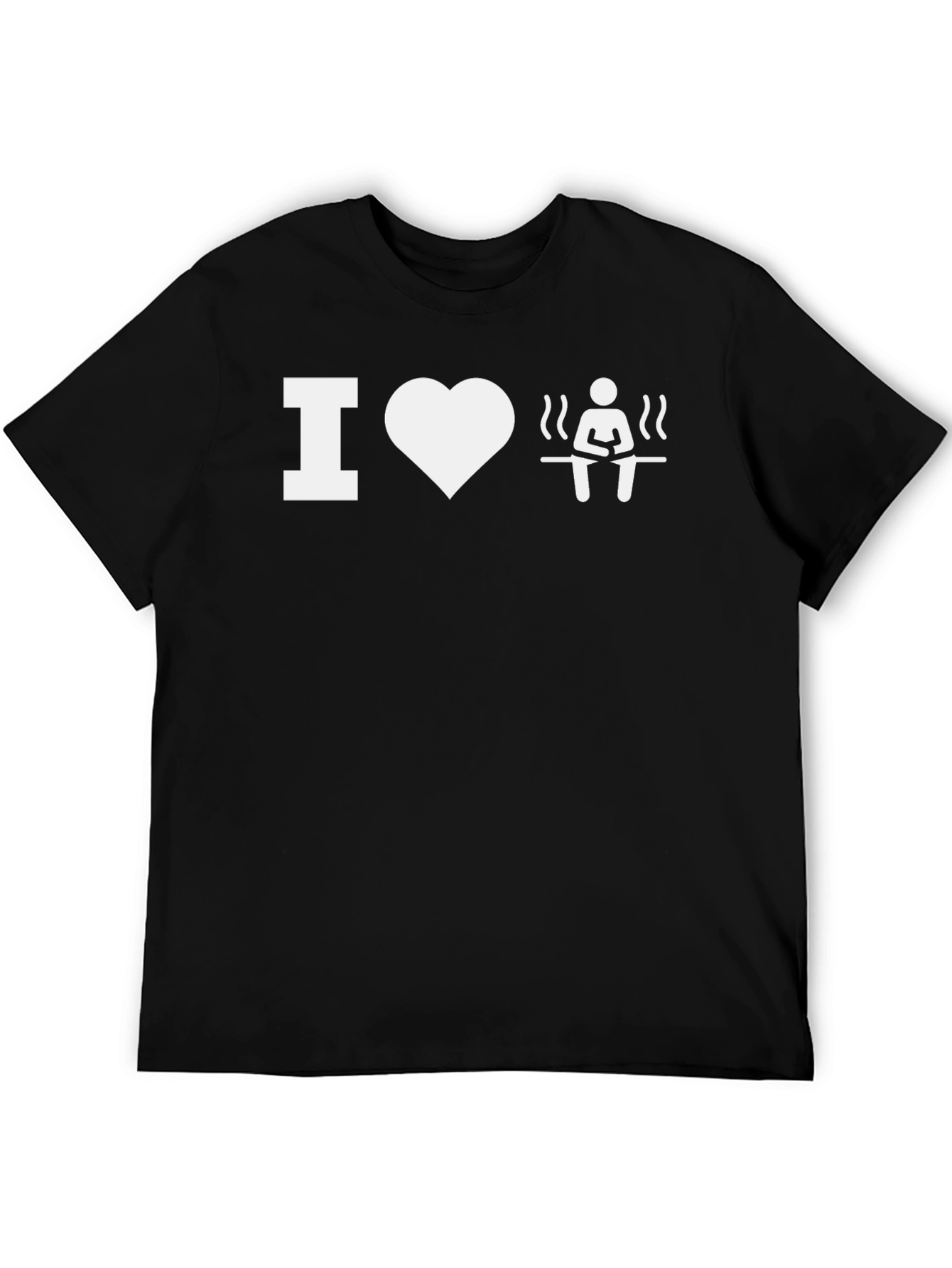 I Heart Sauna - Black T-Shirt