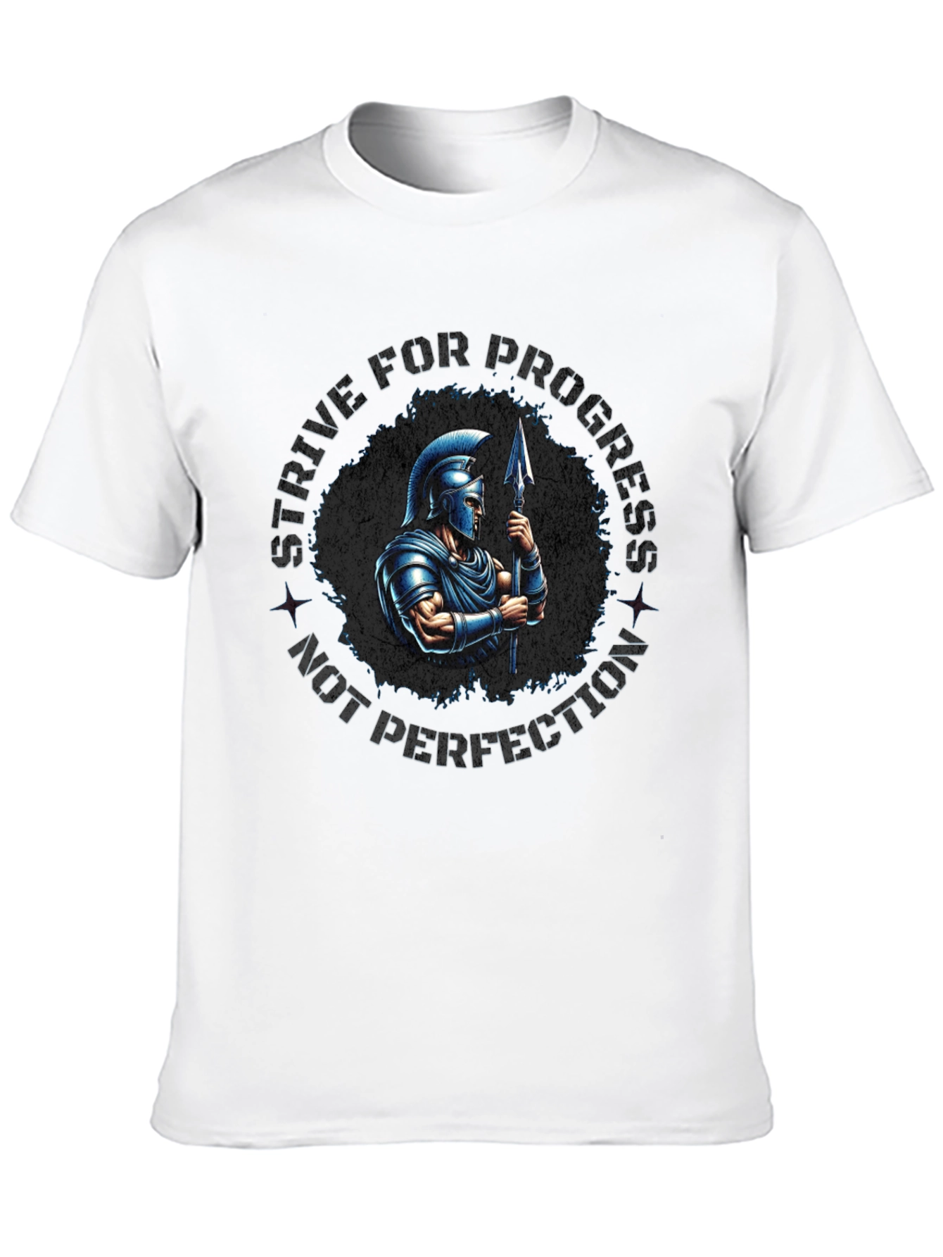 Strive for Progress Spartan Warrior Graphic Tee