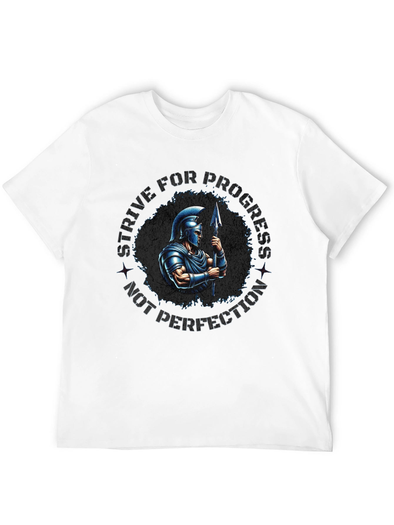 Strive for Progress Spartan Warrior Graphic Tee