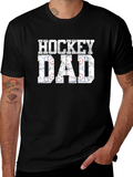 Hockey Dad Graphic T-Shirt - Black