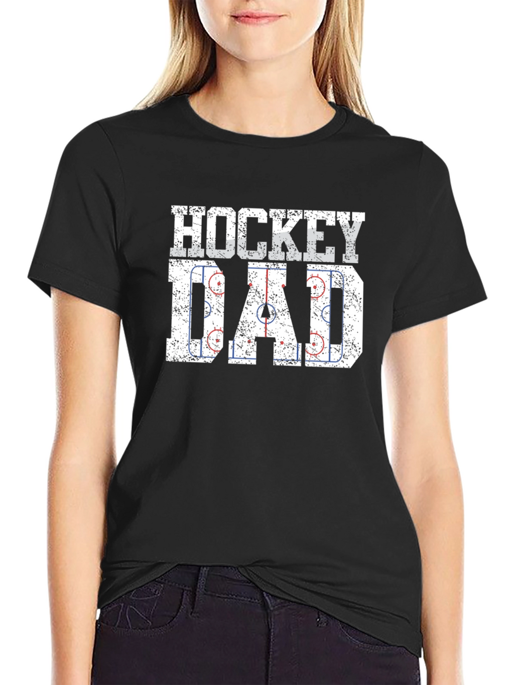 Hockey Dad Graphic T-Shirt - Black