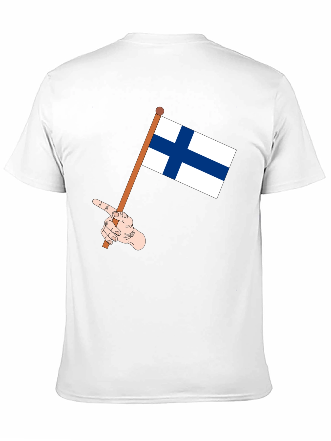 Finland Flag T-Shirt - Black