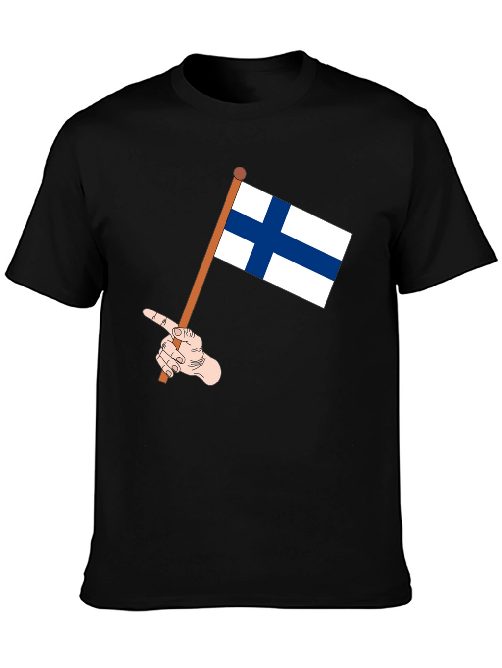 Finland Flag T-Shirt - Black