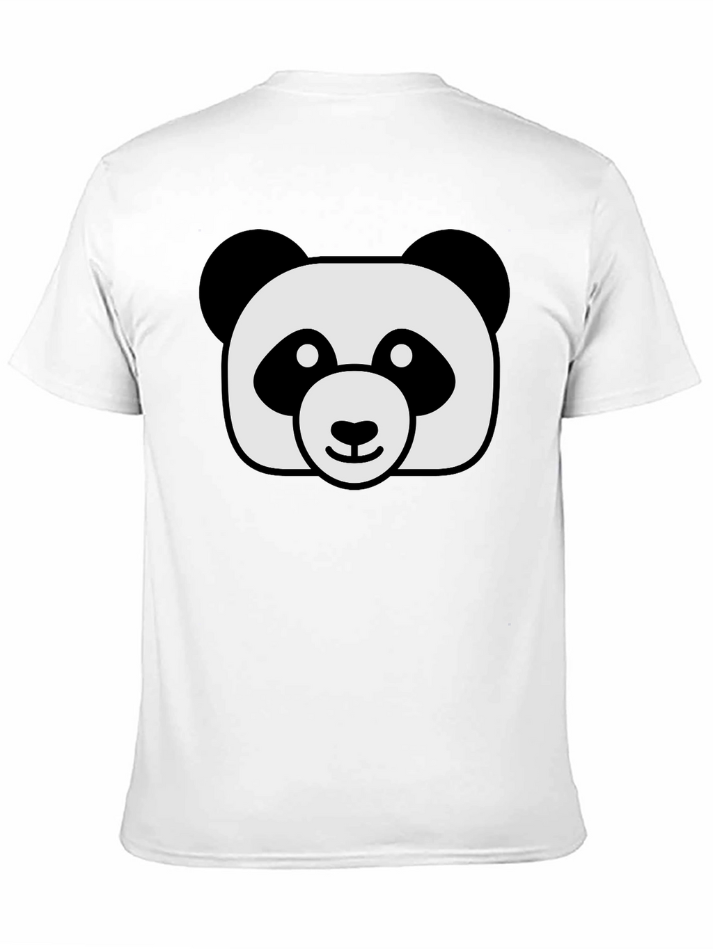 Cute Panda Graphic Black T-Shirt