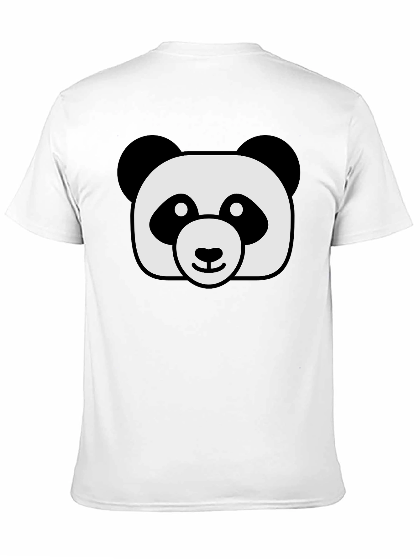 Cute Panda Graphic Black T-Shirt